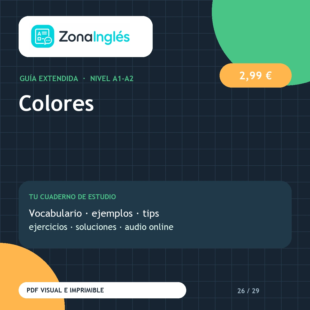 Guía visual: Colores
