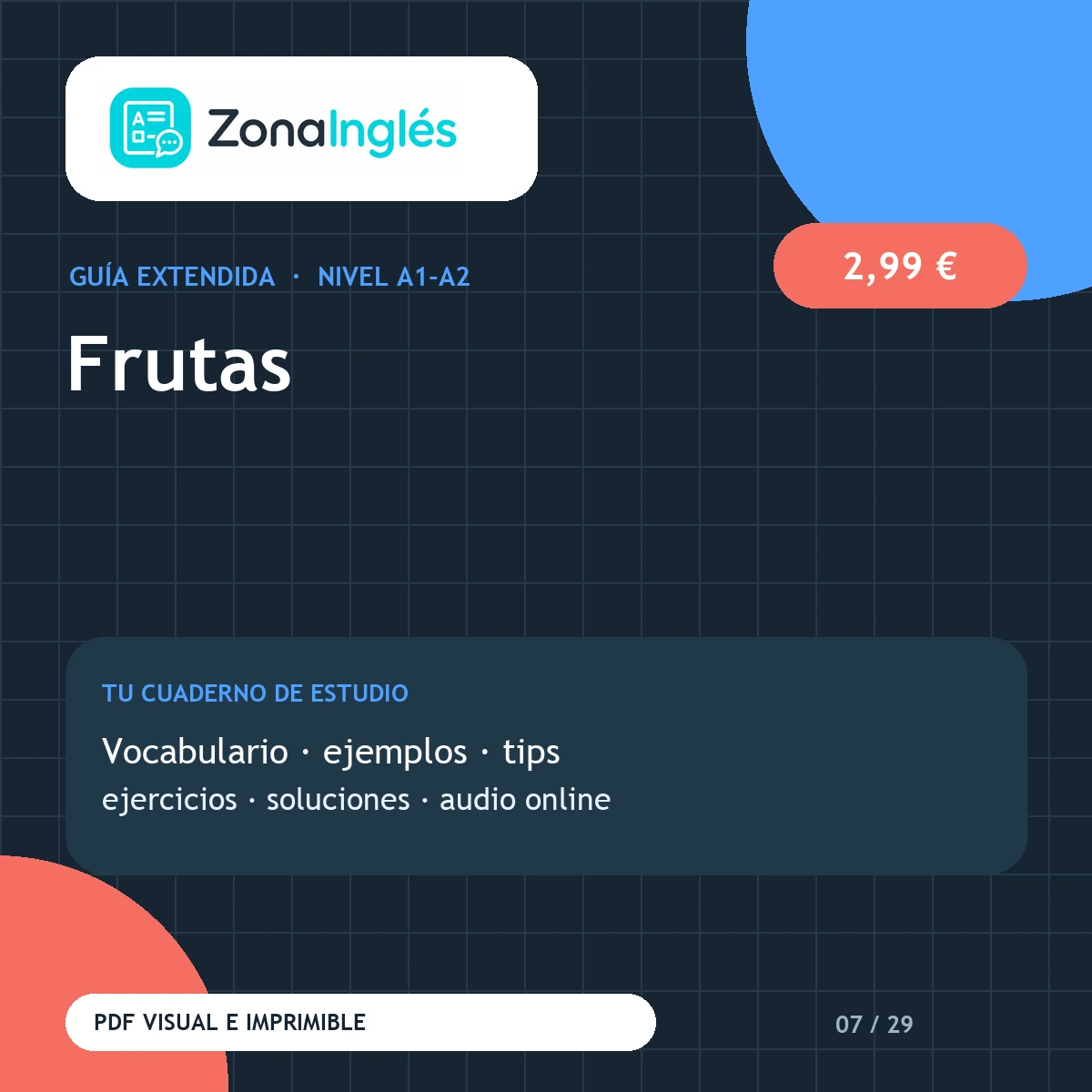 Guía visual: Frutas