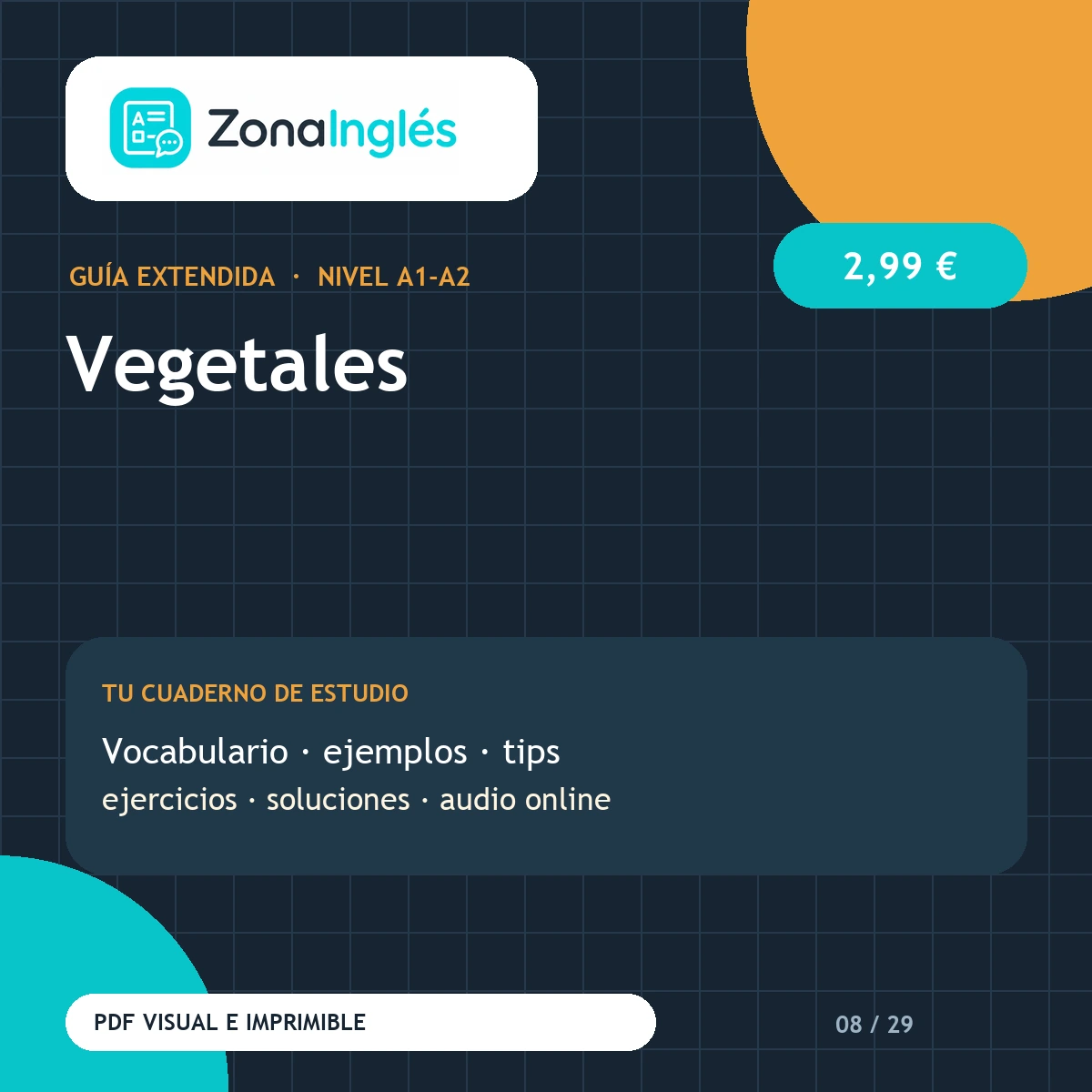 Guía visual: Vegetales